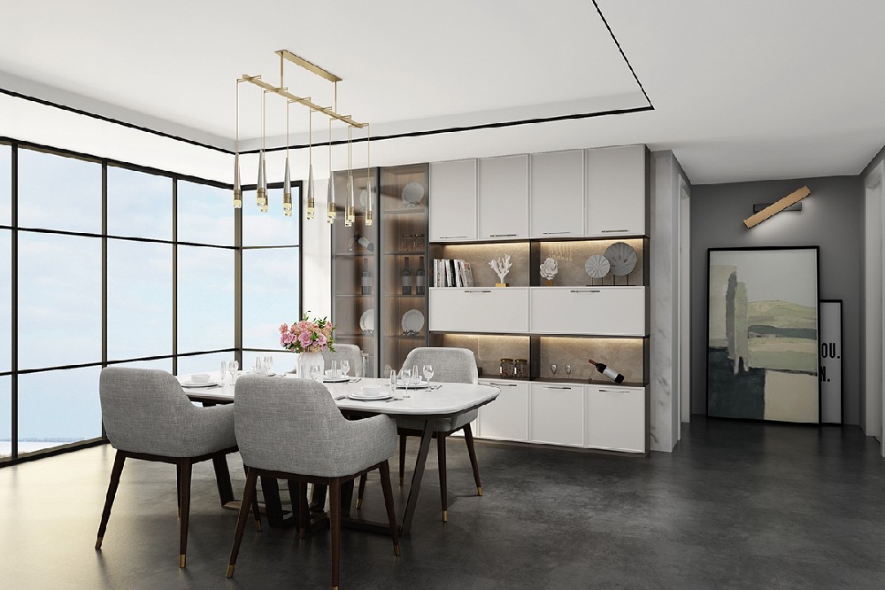 不锈钢餐厅全套效果